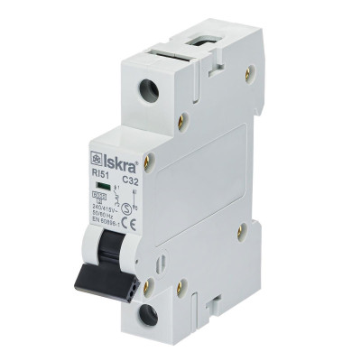 Модульний автоматичний вимикач ISKRA RI51 1P C32A 6кА