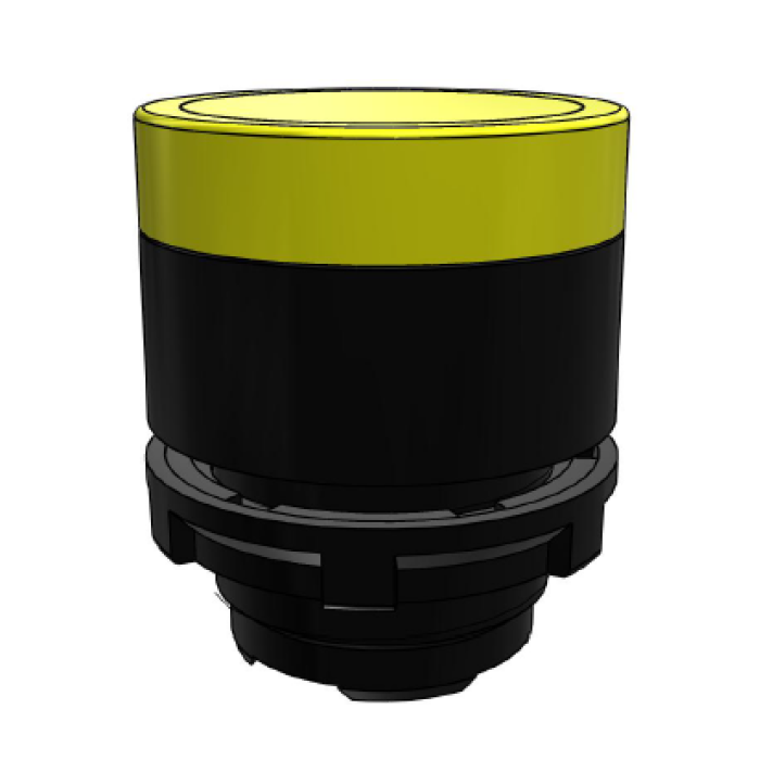 ECX 4203 Кнопка жовта з підсвічуванням пластик