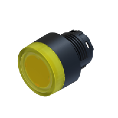 ECX 4203 Кнопка жовта з підсвічуванням пластик