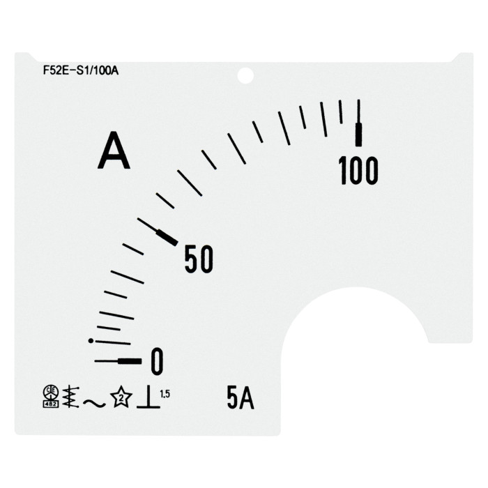 Шкала амперметра FRER ZF 100/5А В - ZF52EAX100X05