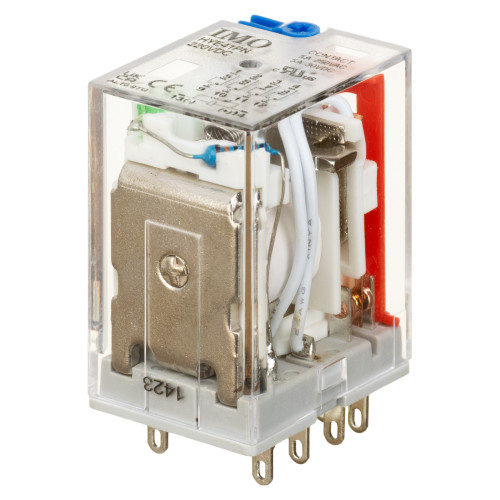 Проміжне реле IMO 4PCO, 220V DC, 5A, LED