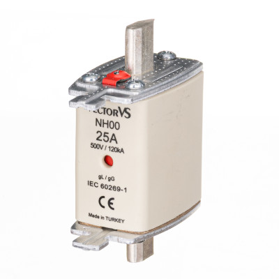 Запобіжник Ножовий Vector VS GENESIS NH00 25А 500V AC gG
