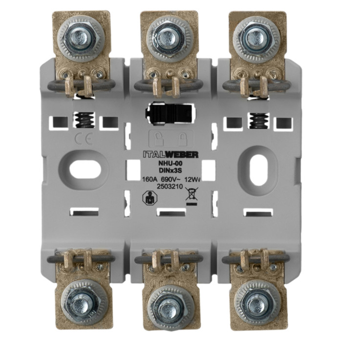 2503210 Тримач запобіжників NHU-00 DINx3S Kombi 160A 690V