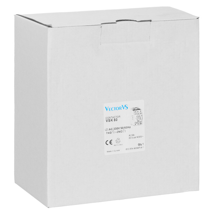 Контактор для комутації конденсаторів до 80 кВАр VSK 80 10 230V 50/60Hz