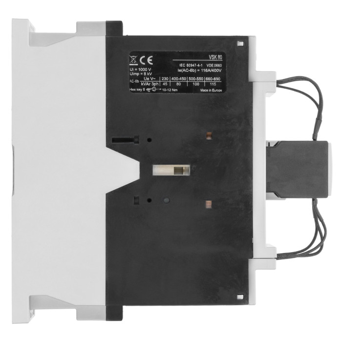 Контактор для комутації конденсаторів до 80 кВАр VSK 80 10 230V 50/60Hz