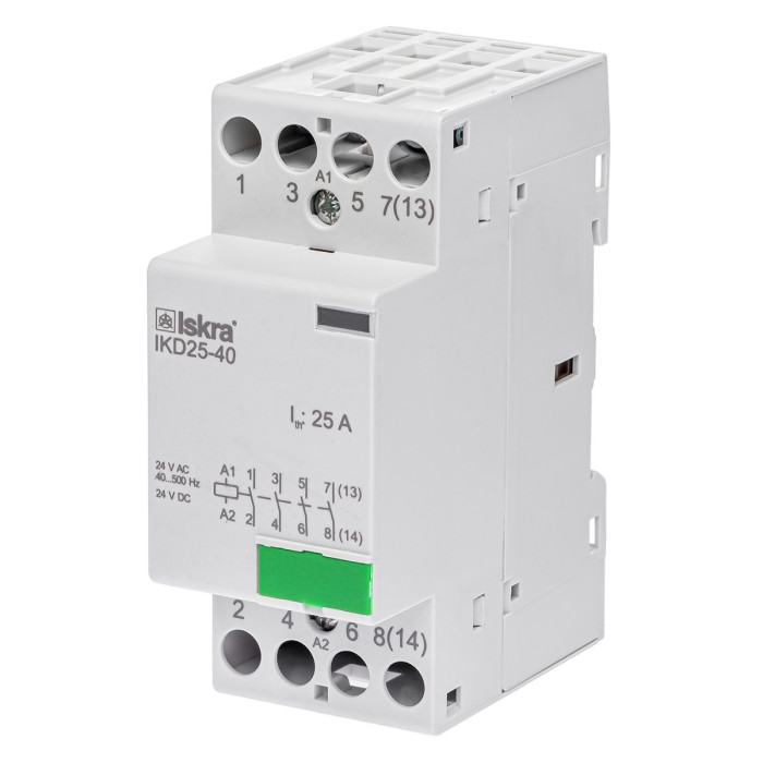 Модульний контактор ISKRA IKD 25A 24В AC/DC 4NO - 030046031000