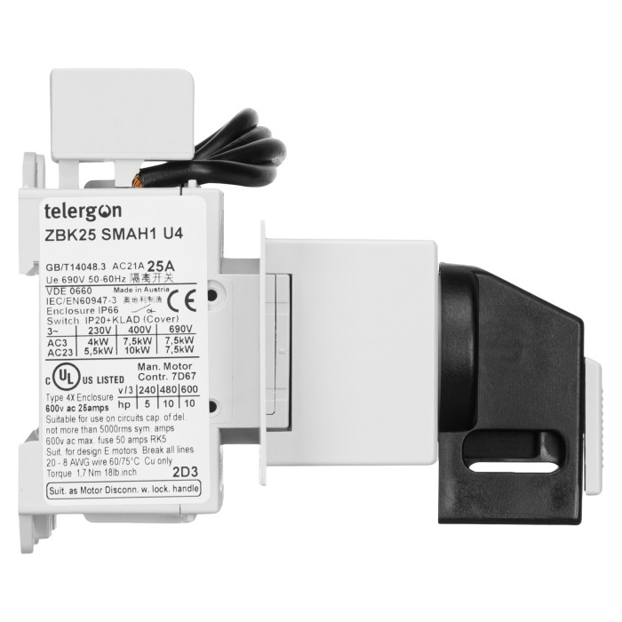 Модульний перемикач навантаження TELERGON ZBK 4P 25A - ZBK25SMAH1U4