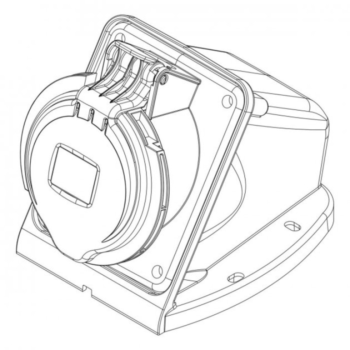 Розетка настінна IDE MUNDIAL 2P+E 32 А 380–415 В IP44 - 03324