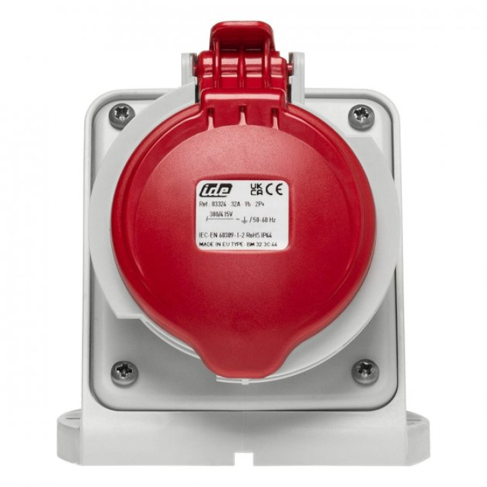 Розетка настінна IDE MUNDIAL 2P+E 32 А 380–415 В IP44 - 03324