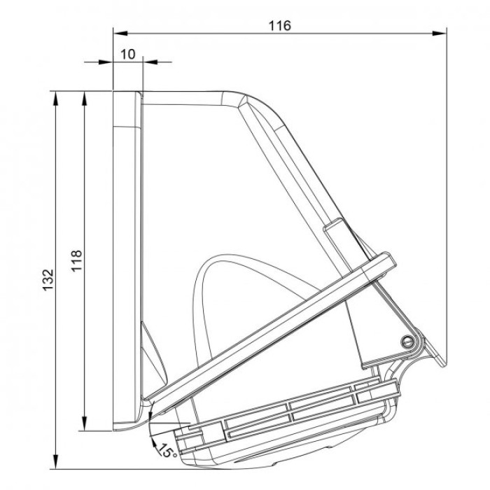 Розетка настінна IDE MUNDIAL 2P+E 32 А 380–415 В IP44 - 03324