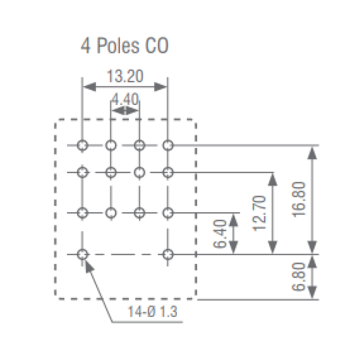 Проміжне реле IMO 4PCO, 5A, 110VDC, LED - HYE41PN110DC