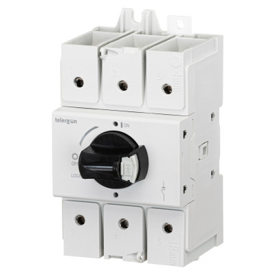 S3-01253P1DB Вимикач модульний з прямой ручкою 3x125A