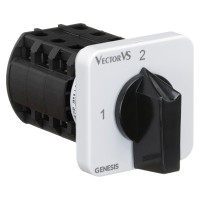 Кулачковий перемикач Vector VS GC 25A 3P схема 56 (1-2)