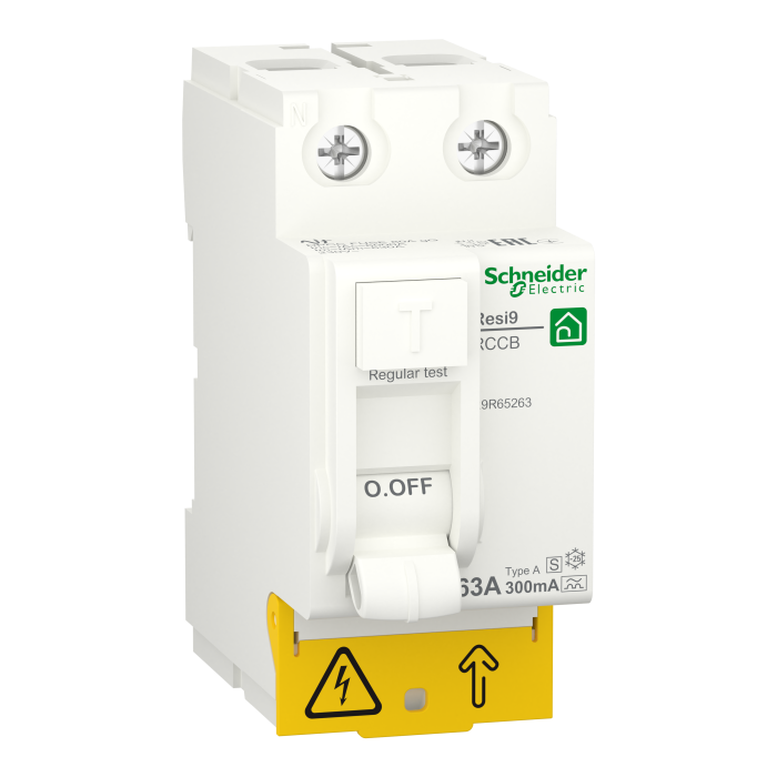 R9R65263 ДИФ РЕЛЕ RESI9 2P 63A 300mA А-S