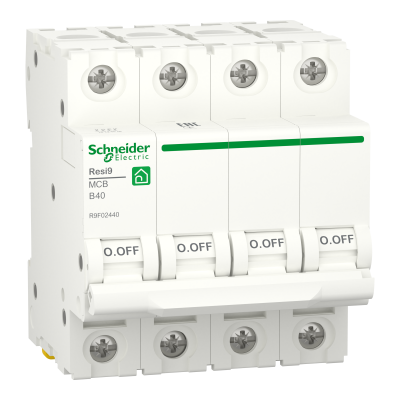 Автоматичний вимикач RESI9 40 А, 4P, крива В, 6кА