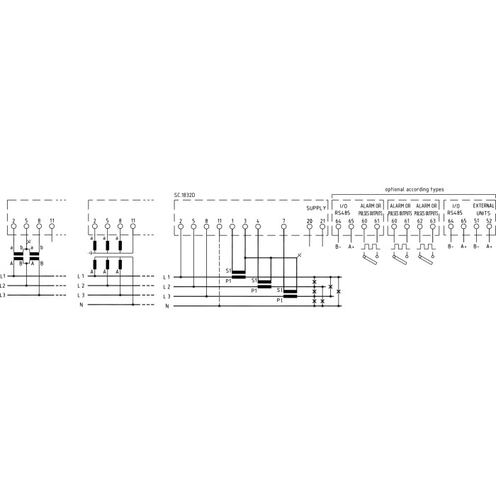 Аналізатор мережі модульний FRER NaNo 1-5 A RS485 100-400 В - Q52P3H005XCQ2U