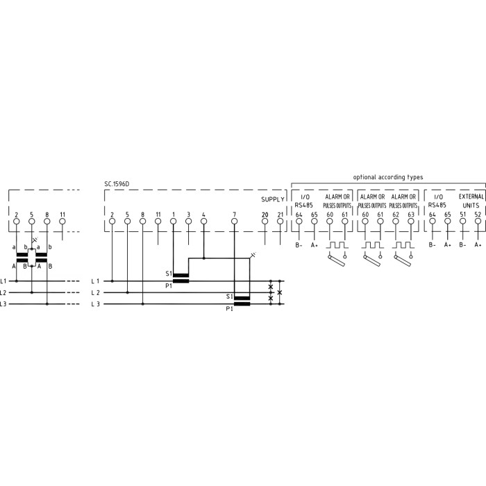 Аналізатор мережі модульний FRER NaNo 1-5 A RS485 100-400 В - Q52P3H005XCQ2U