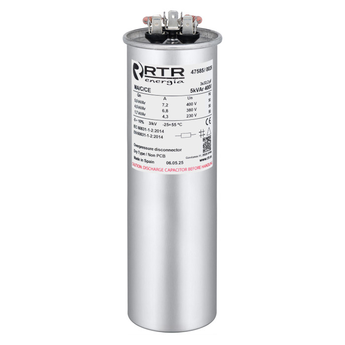 Конденсатор RTR Energia MA/C/CE 5 кВАр 400V