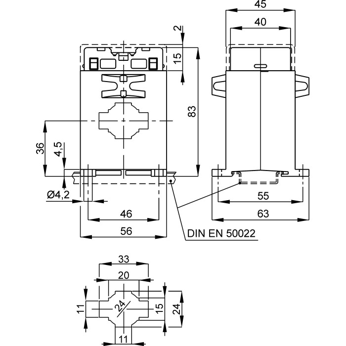 XAC032250XMO Реле максимального струму 250А (25-300A) NO