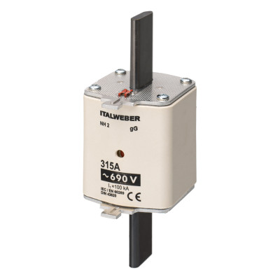 Ножовий запобіжник Italweber gG NH2 315A