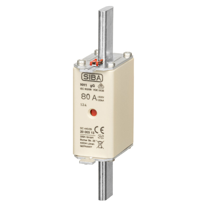 Ножовий запобіжник PRONUTEC gG NH1 80A - S20 003 13.80