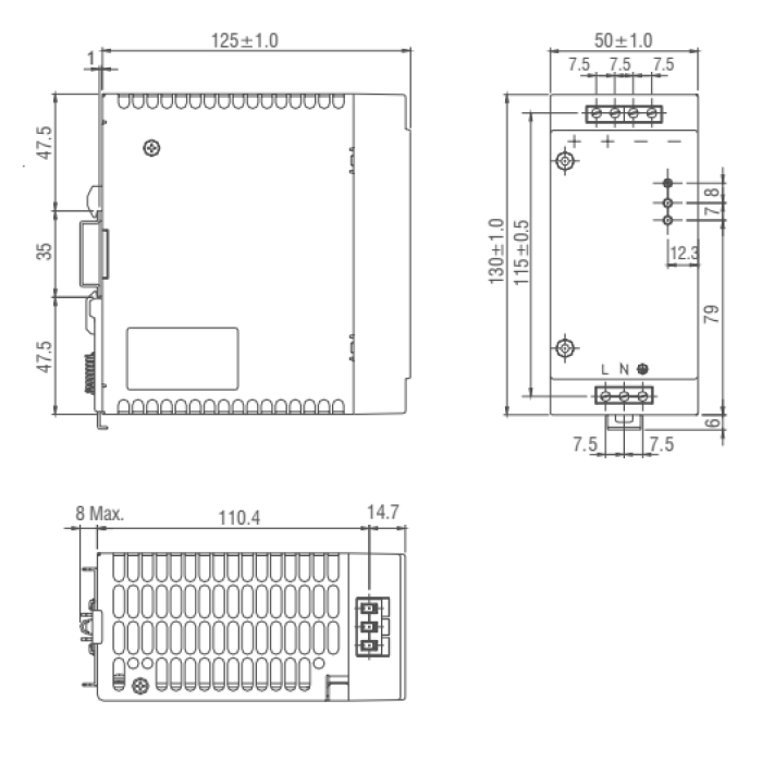 Блок живлення IMO BPS-1 180 Вт 24В DC 7.5 А - BPS-1-180-24DC