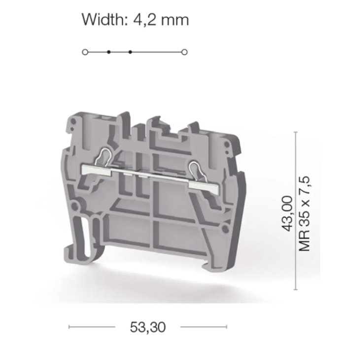 Клема Klemsan PYK Прохідна 1.5 мм - 0.0.0.3.07009