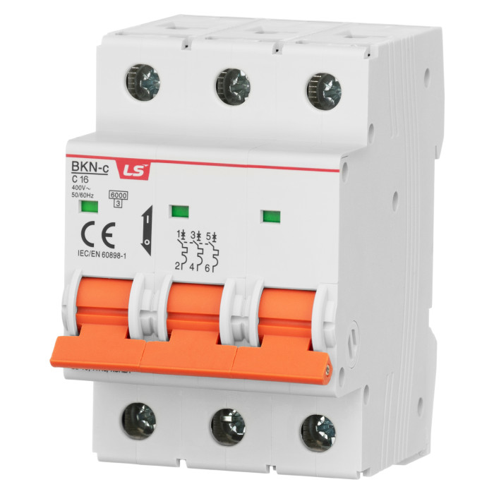 Модульний автоматичний вимикач LS ELECTRIC BKN 3P C16A 6kA