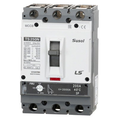 Автоматичний вимикач LS ELECTRIC TS250N 3P 250A 50 кА