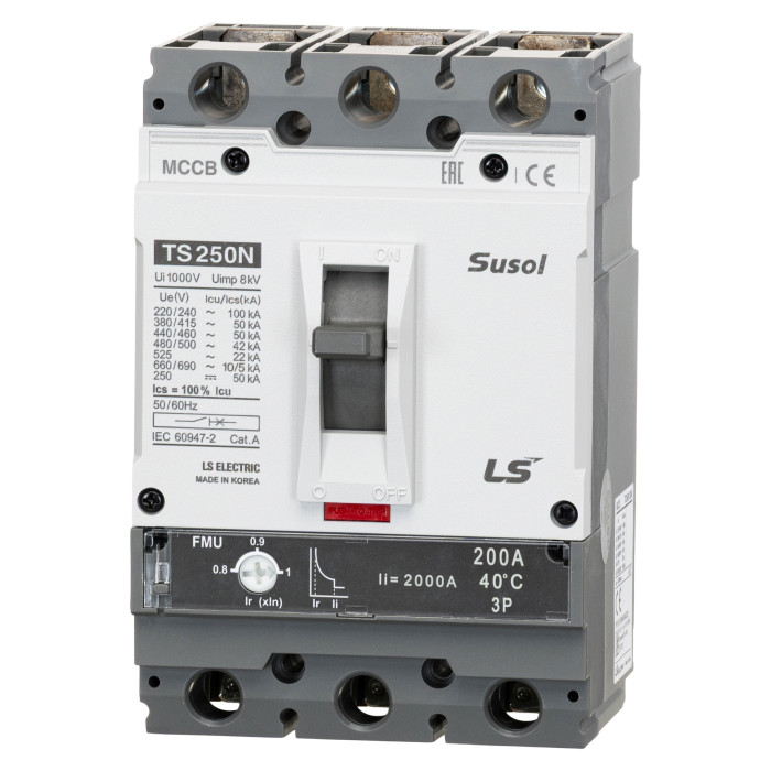 Автоматичний вимикач LS ELECTRIC TS250N 3P 250A 50 кА - 105021000