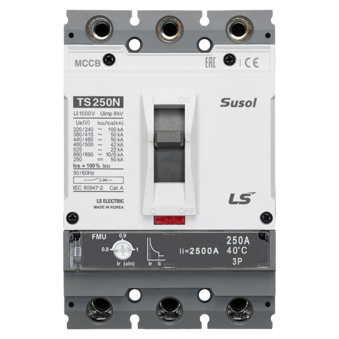 Автоматичний вимикач LS ELECTRIC TS250N 3P 250A 50 кА - 105021000