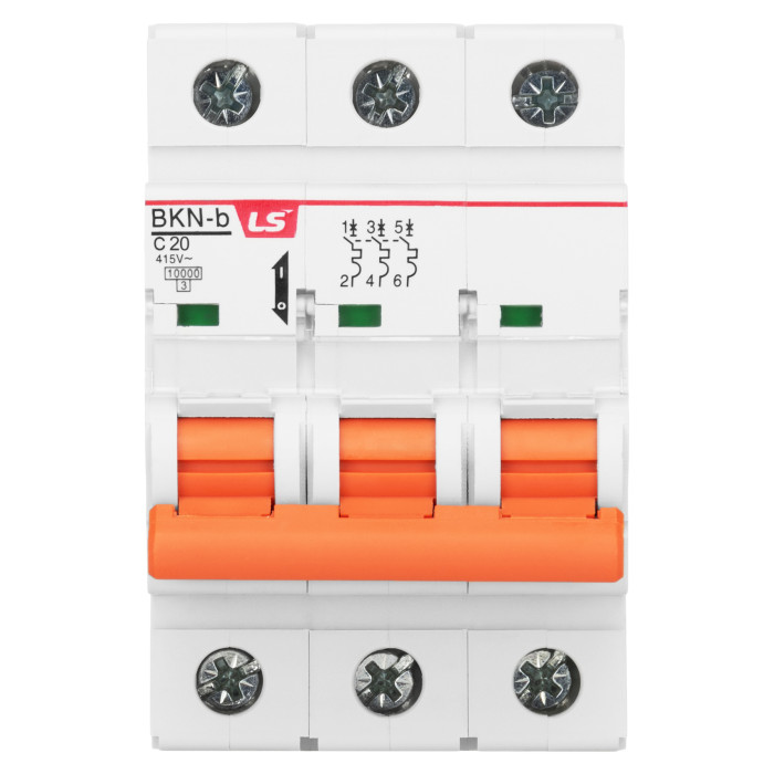 Модульний автоматичний вимикач LS ELECTRIC BKN 3P C20A 10kA