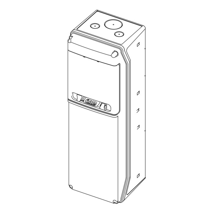 CSN6PT/RR Настінний корпус для сил. розеток STAR 1х6 MOD 436x142x137мм, IP65 з шинами N+PE