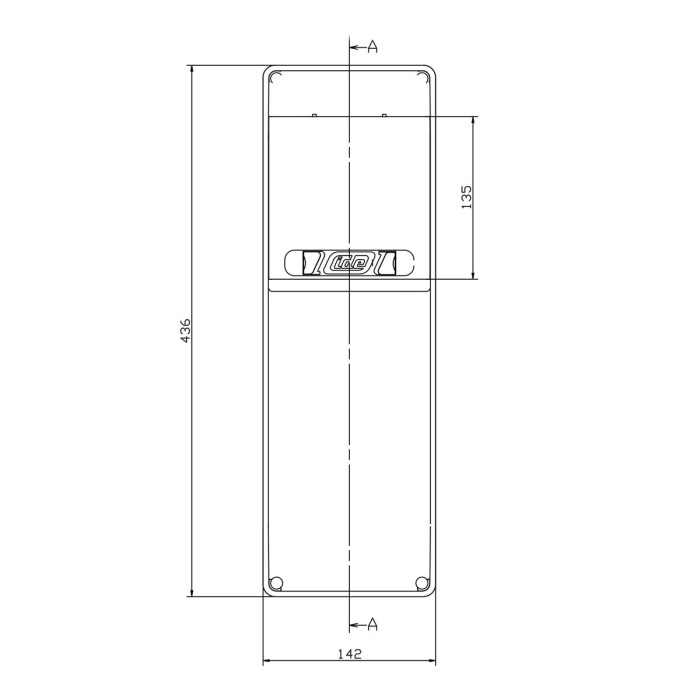 CSN6PT/RR Настінний корпус для сил. розеток STAR 1х6 MOD 436x142x137мм, IP65 з шинами N+PE