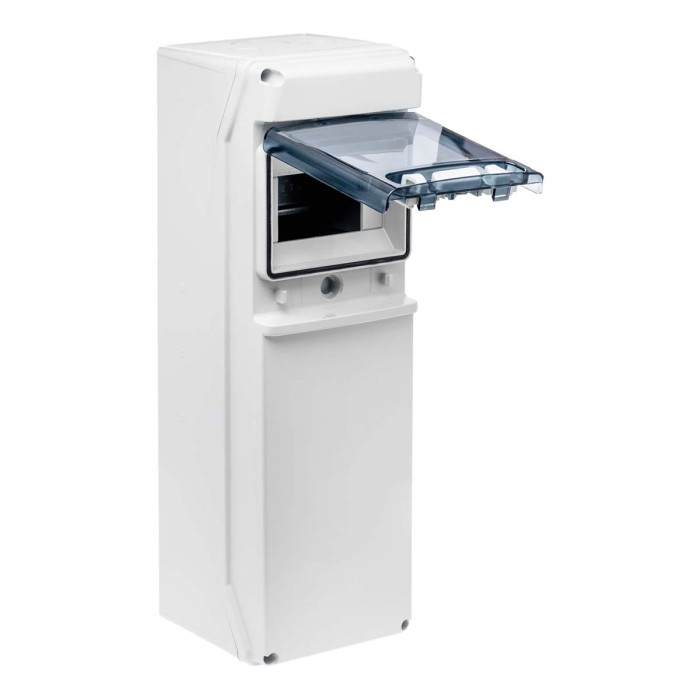 CSN6PT/RR Настінний корпус для сил. розеток STAR 1х6 MOD 436x142x137мм, IP65 з шинами N+PE