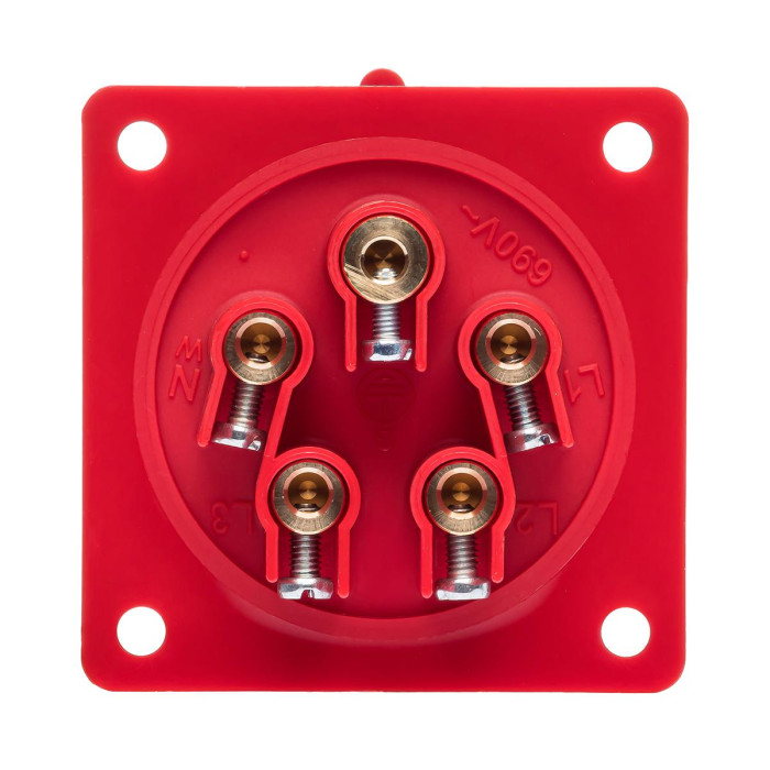 Вилка вбудована IDE MUNDIAL 3P+N+E 32A 200/346–240/415V IP44