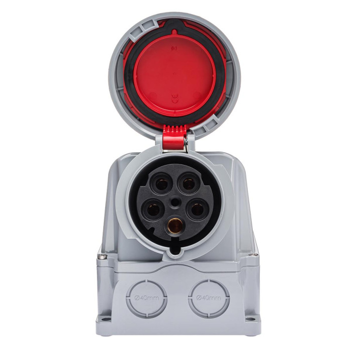 Розетка настінна IDE MUNDIAL 3P+N+E 125A 200/346–240/415V IP66-67