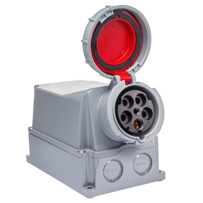 Розетка настінна IDE MUNDIAL 3P+N+E 125A 200/346–240/415V IP66-67