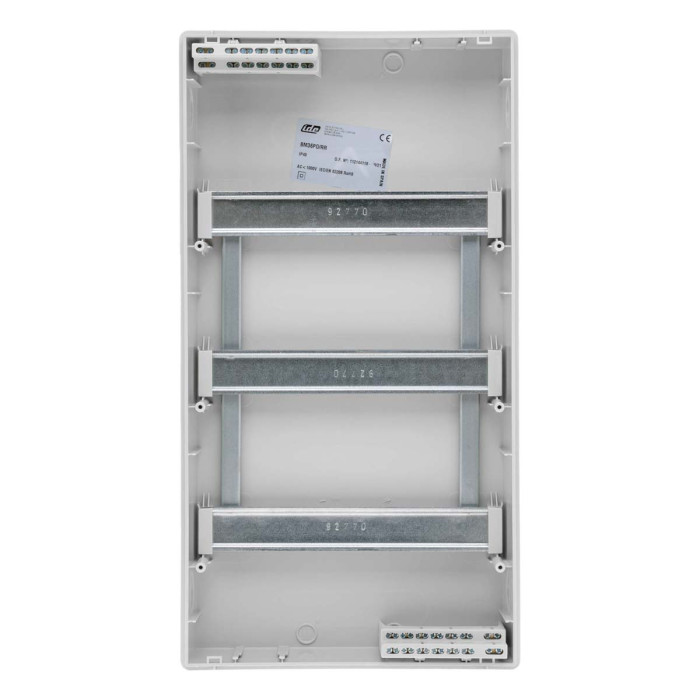 BM36PO/RR Корпус розподільчий внутр. біле вікно ORO,3x12 модуля 517x283x97, IP40, з шинами N і PE