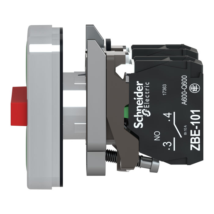 XB4BA731327 КОМПЛЕКТНА МЕТАЛ ПОДВ КНОПКА+СТОП