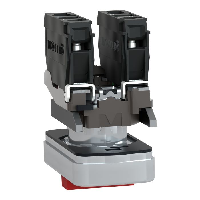 XB4BA731327 КОМПЛЕКТНА МЕТАЛ ПОДВ КНОПКА+СТОП