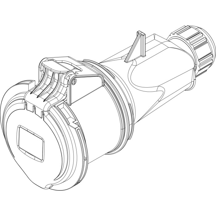 Розетка кабельна IDE MUNDIAL 3P+E 32 А 380–415 В IP44 - 03205