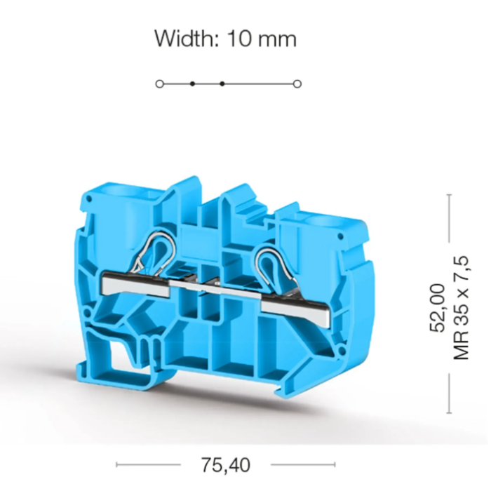 Клема Klemsan PYK Прохідна 10 мм - 0.0.0.3.07131