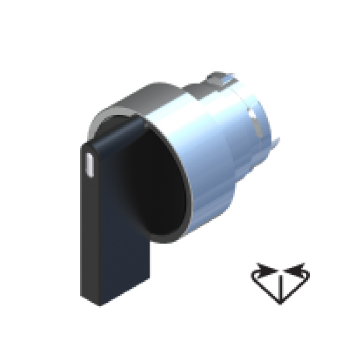 Поворотна кнопка 3-позиційна, з поверненням в нуль COMEPI - ECX 1380