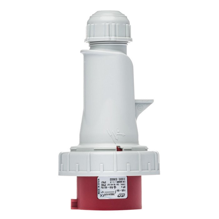 Вилка кабельна IDE MUNDIAL 3P+E 16 А 380–415 В IP66-67 - 03602