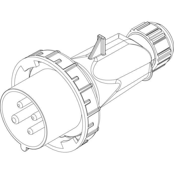 Вилка кабельна IDE MUNDIAL 3P+E 16 А 380–415 В IP66-67 - 03602