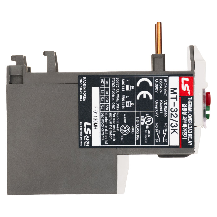 1298000500 Реле захисту від перевантаження MT-32 S(3K), 0.82A 0.63~1