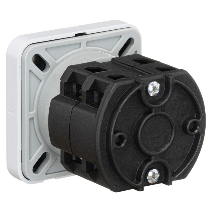 Кулачковий перемикач GC 16A 2P схема 202 (1-0-2 з поверненням в 0)