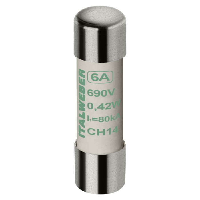 Запобіжник циліндричний Italweber CH14 6A aМ 14x51 690В - 1432006