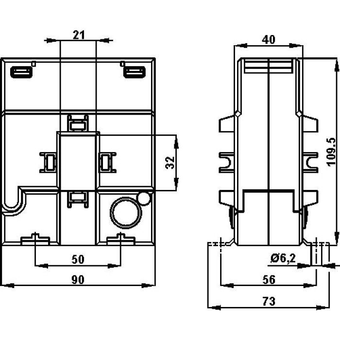 Трансформатор струму роз'ємний FRER TAA032 200 А 32 × 21 200/5 - TAA032200X05